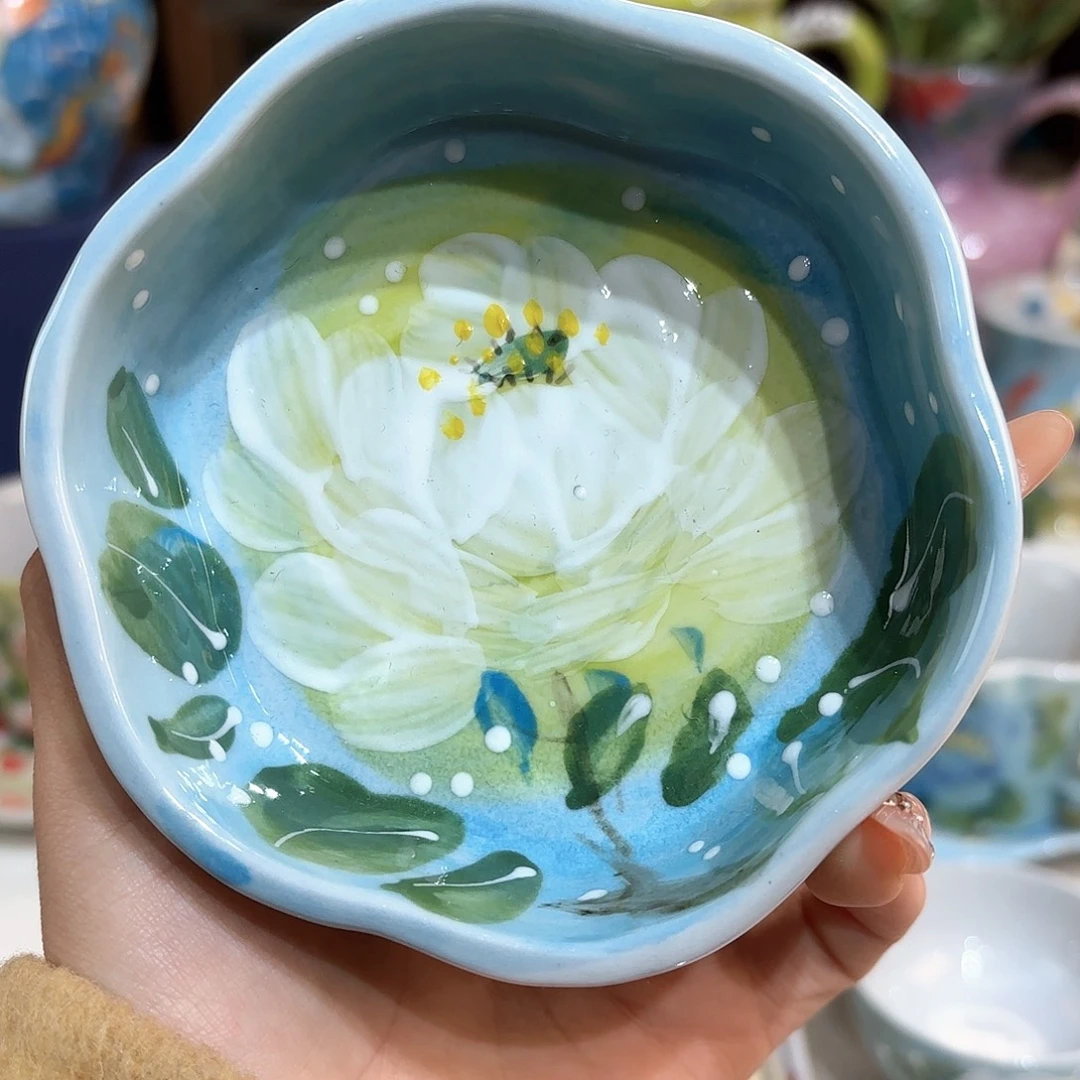 景德镇手绘高温釉下彩陶瓷茶具