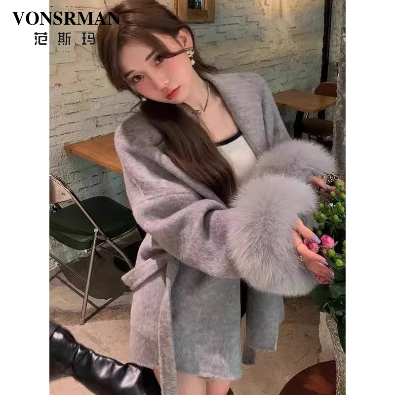 短款毛呢大衣女2025秋冬新款时尚高级感气质百搭宽松气质休闲开衫