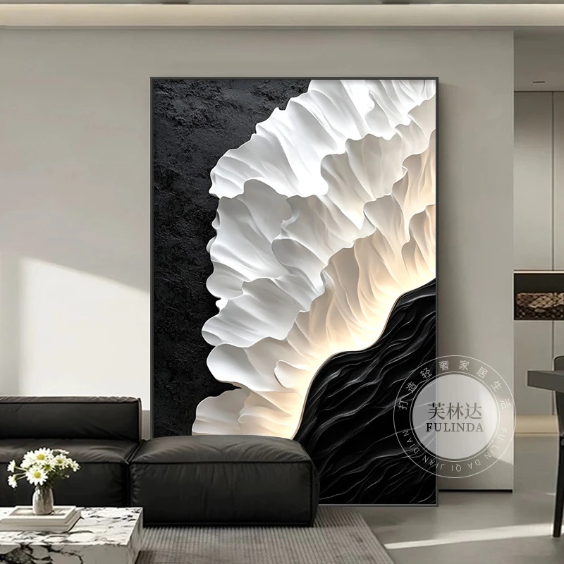 芙林达轻奢客厅装饰画2025新款现代简约艺术玄关沙发背景墙壁挂画