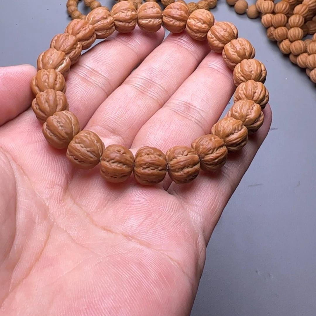 没***肺猴头核桃吊坠猴头京八棱带猴子