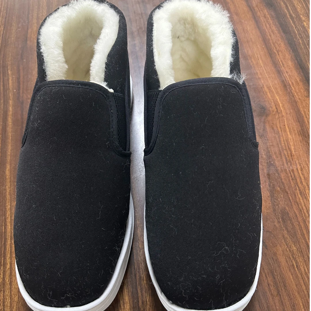 老北京手工布鞋冬款纯羊毛冬季棉布鞋保暖防滑国风布鞋中帮MZ-04