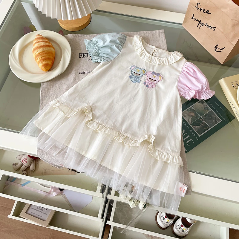 【现货】XQ251358夏季新款儿童裙子女童连衣裙女宝夏装