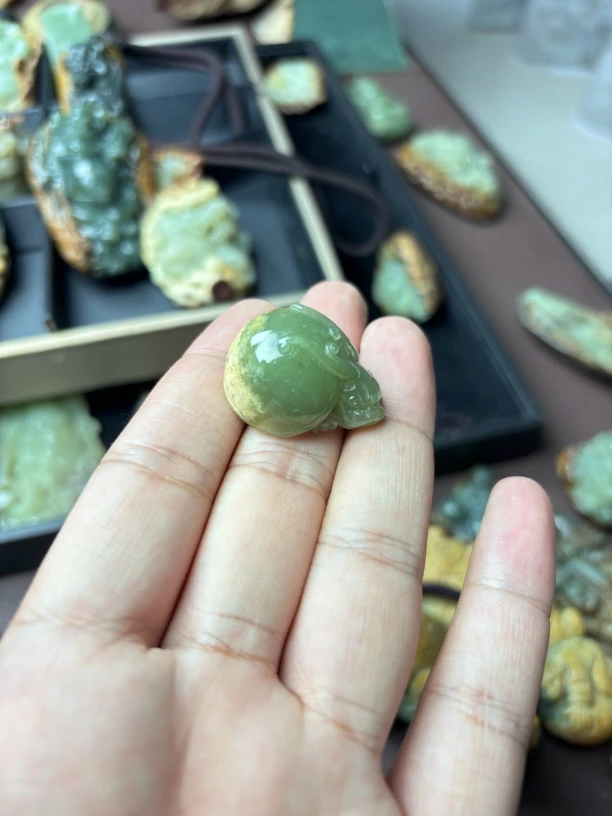 析木河磨玉龙龟吊坠