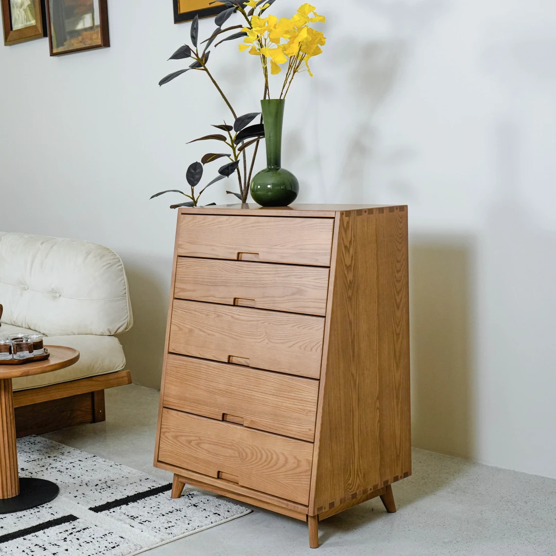 有序五斗柜丨北美白蜡木丨小杜力荐