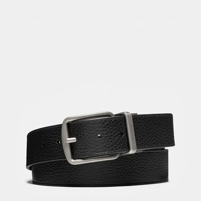 COACH蔻驰男士皮带HARNESS针扣可裁剪双面腰带，CQ023 AQ0