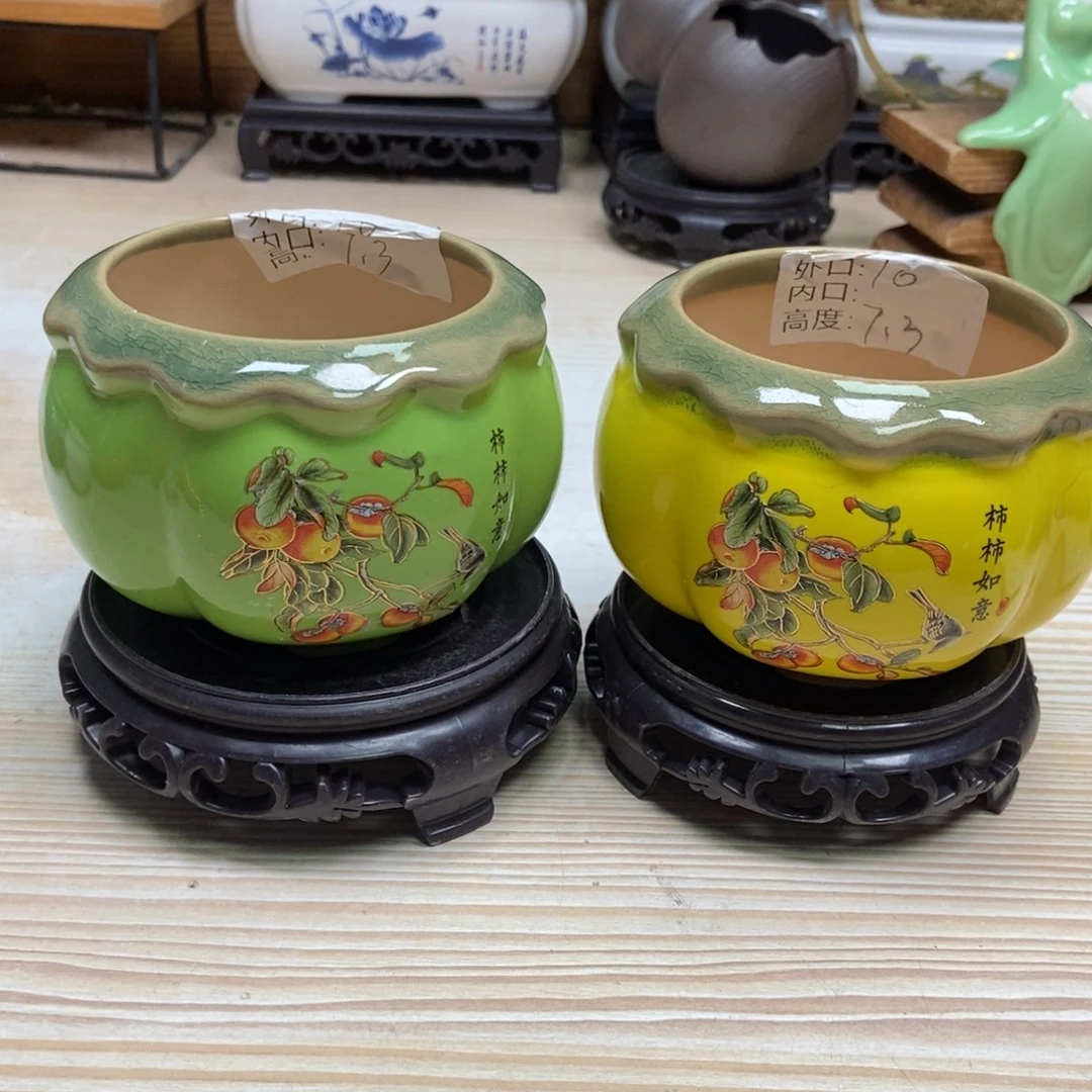 瓷片陶瓷花盆陶瓷艺术