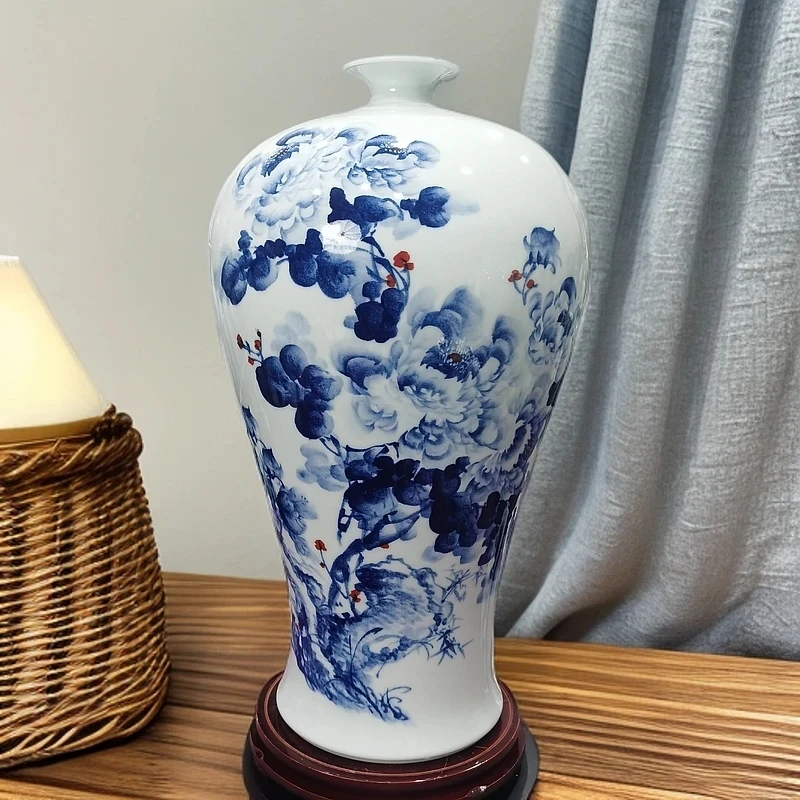 景德镇徐建明老师手工手绘花瓶