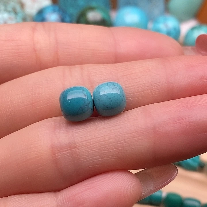 绿松石未镶嵌原矿高瓷绿松石配饰