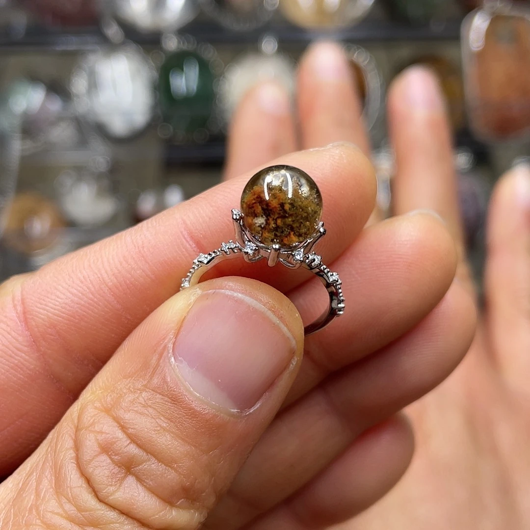 【闪购商品】水晶珠宝半成品银S925镶嵌戒指