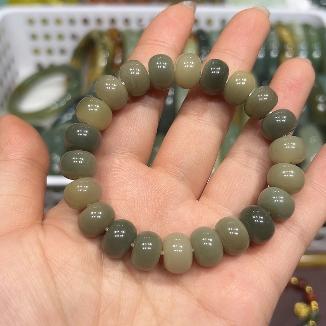 蛇纹石玉未镶嵌手链