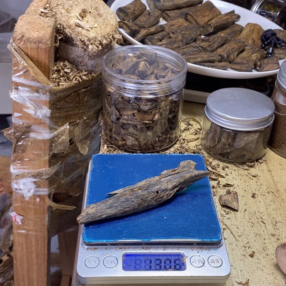 香料绿奇楠虫漏12克白棋