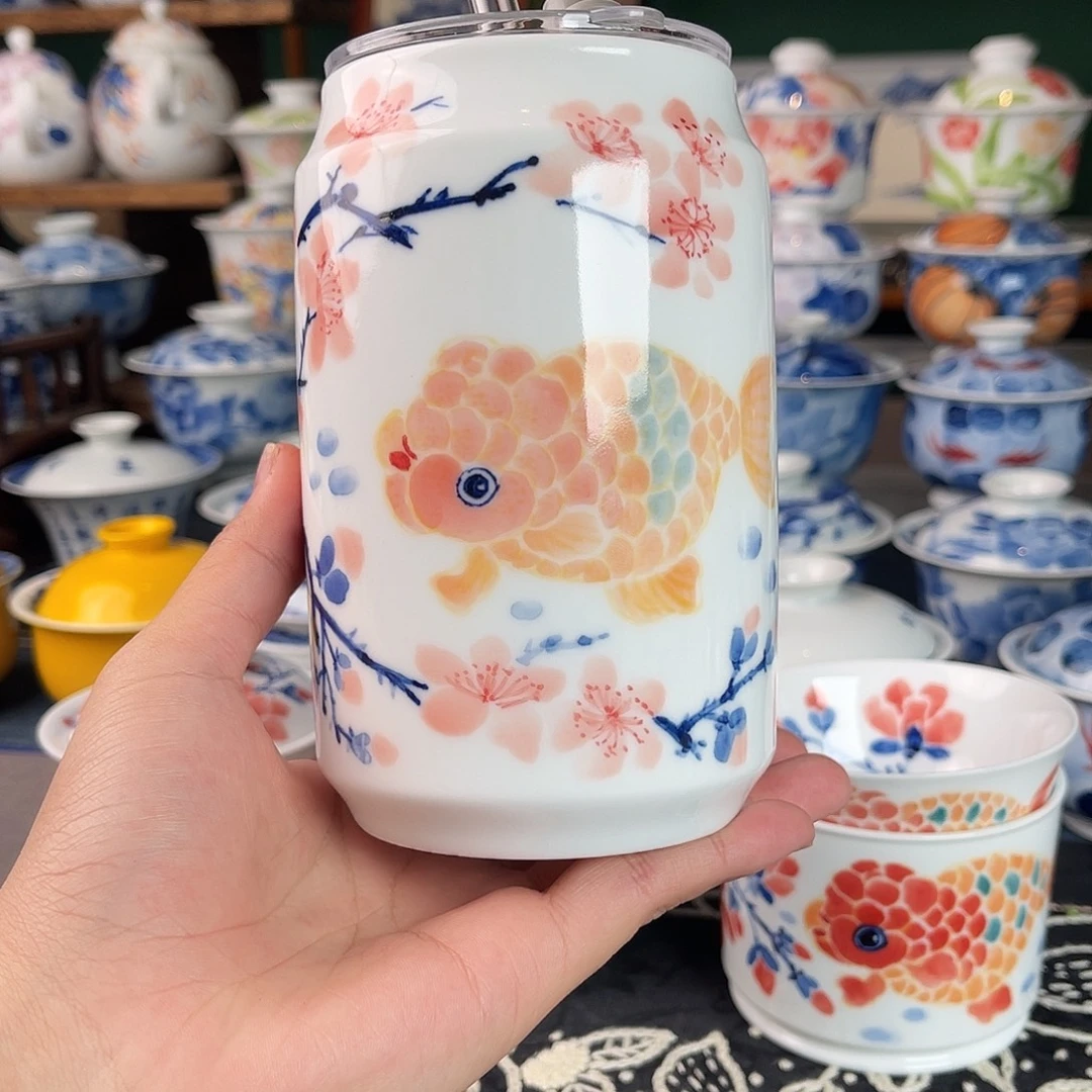 兰寿鱼杯瑕不退500cc