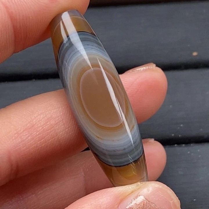 茗***地玛瑙/玉髓未镶嵌颈饰