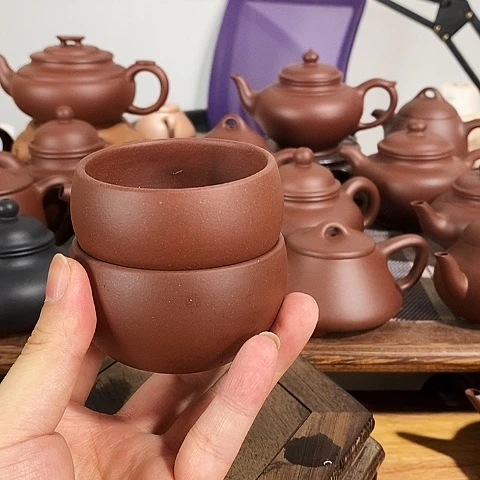茶壶紫砂全手工主人杯原矿紫泥