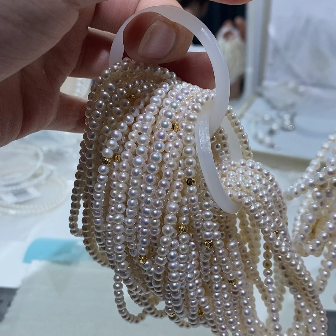 淡水珍珠手绳银S925镶嵌