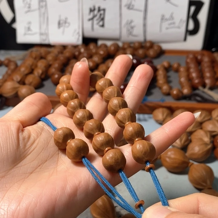 手串橄榄核2121精品蒜头小铁核16+2颗