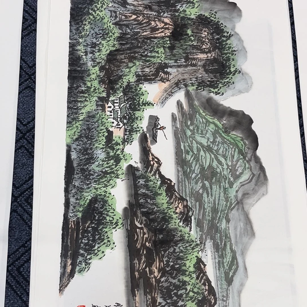 国画甄茂磊老师小三尺山水奇