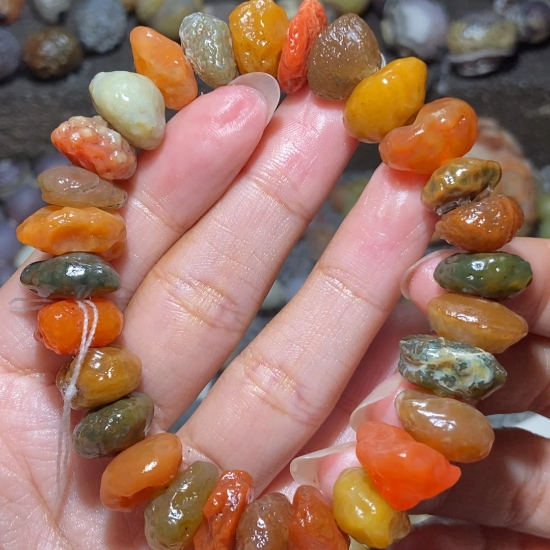未镶嵌玛瑙/玉髓珠宝半成品
