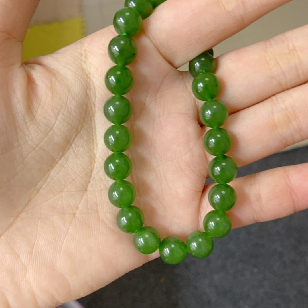 【闪购商品】未镶嵌手链和田玉（碧玉）