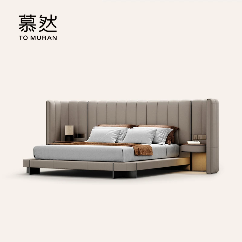 【A601】Muran慕然意式真皮床奢华全屋家具搭配设计师家用主卧大床