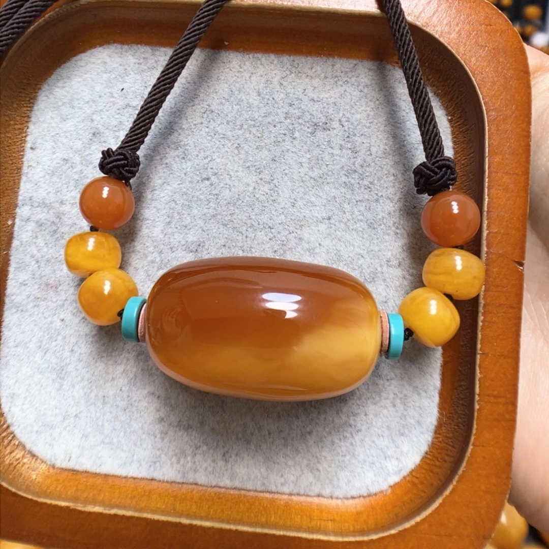 蜜蜡颈饰未镶嵌蜜蜡