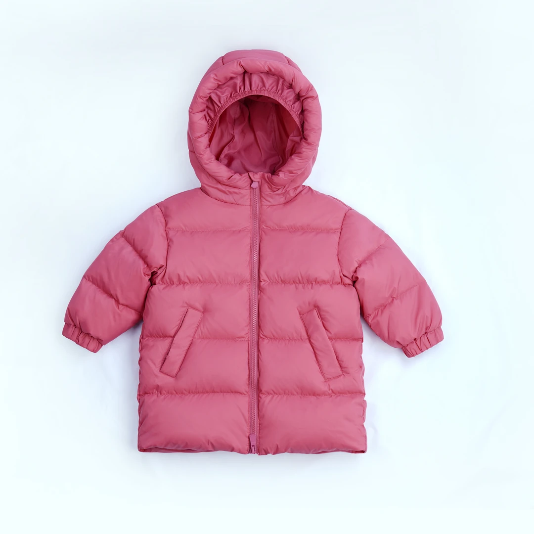 男女童杜邦三防面料石墨烯加厚连帽秋冬羽绒服