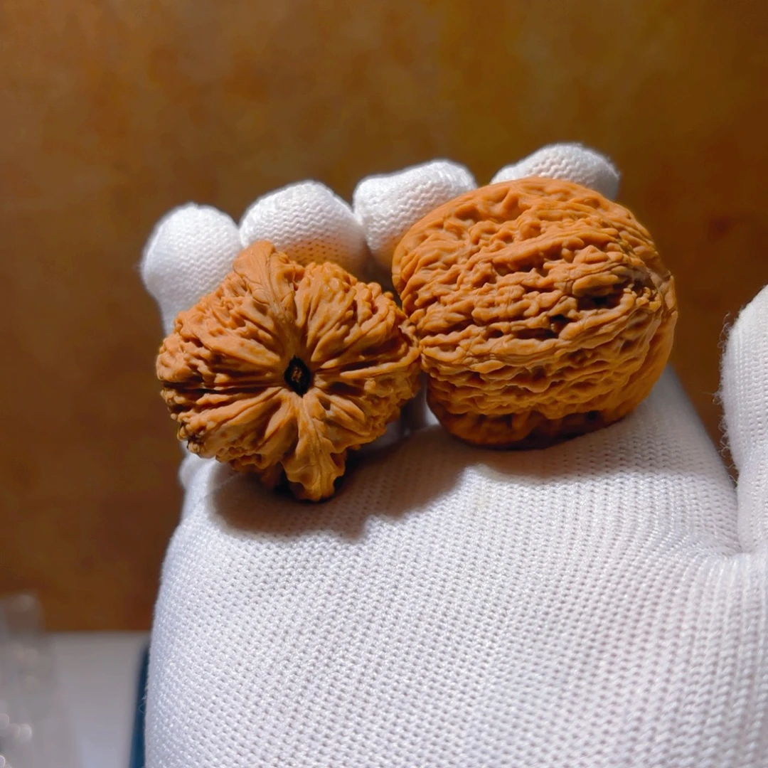 吊坠文玩核桃8号链接38-37-38拉丝籽嘛气门团子