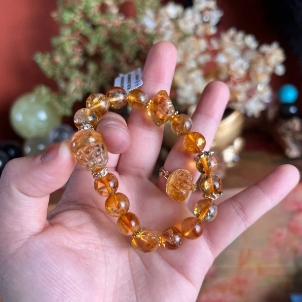 合金手链 （元旦庆典）暴力黄色百搭手串（组合）女款