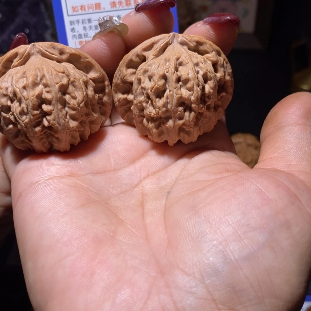 吊坠桃核把件核桃43全品白狮子x707