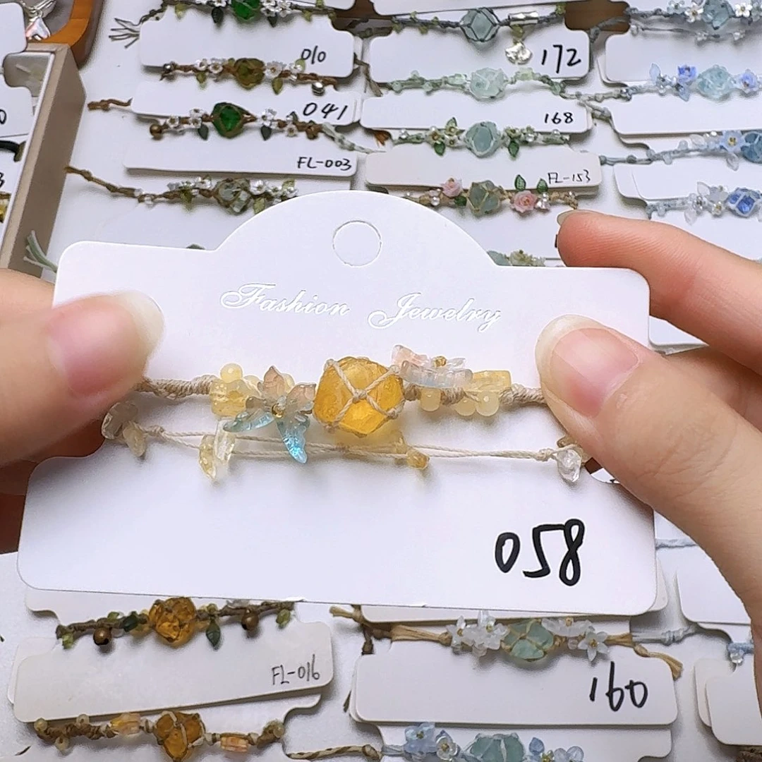 石英石纯铜锡合金纯铜058手链