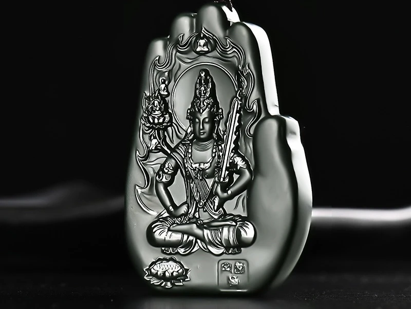 新疆和田玉生肖牛虎虚空藏