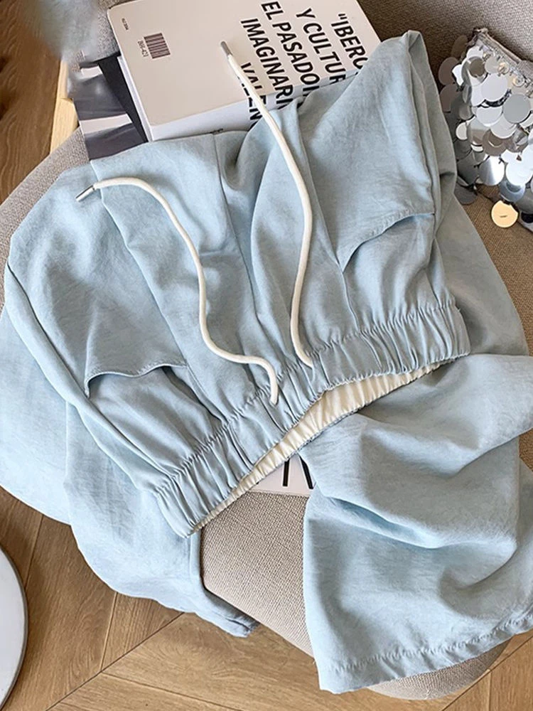 大码胖m300斤奶芙阔腿裤子女夏季新款薄款高腰显瘦直筒休闲山本裤