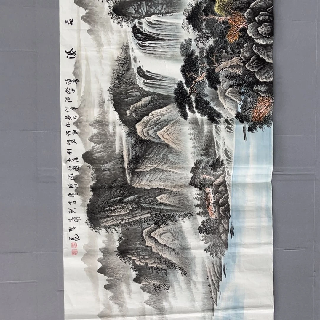 国画纯手工制作的