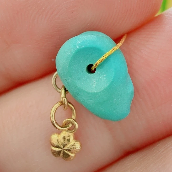 绿松石18K金镶嵌配饰