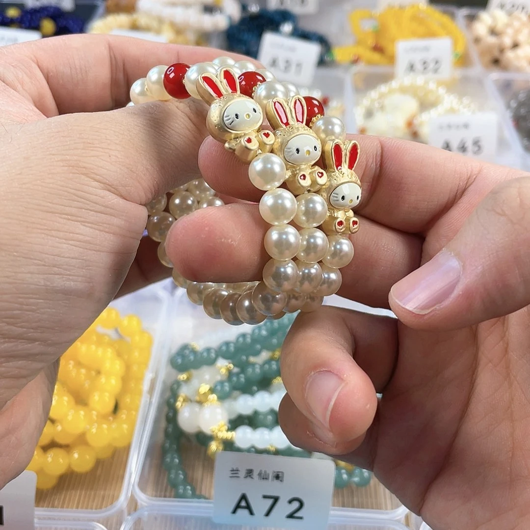 檀香木手串银S925镀金镶嵌