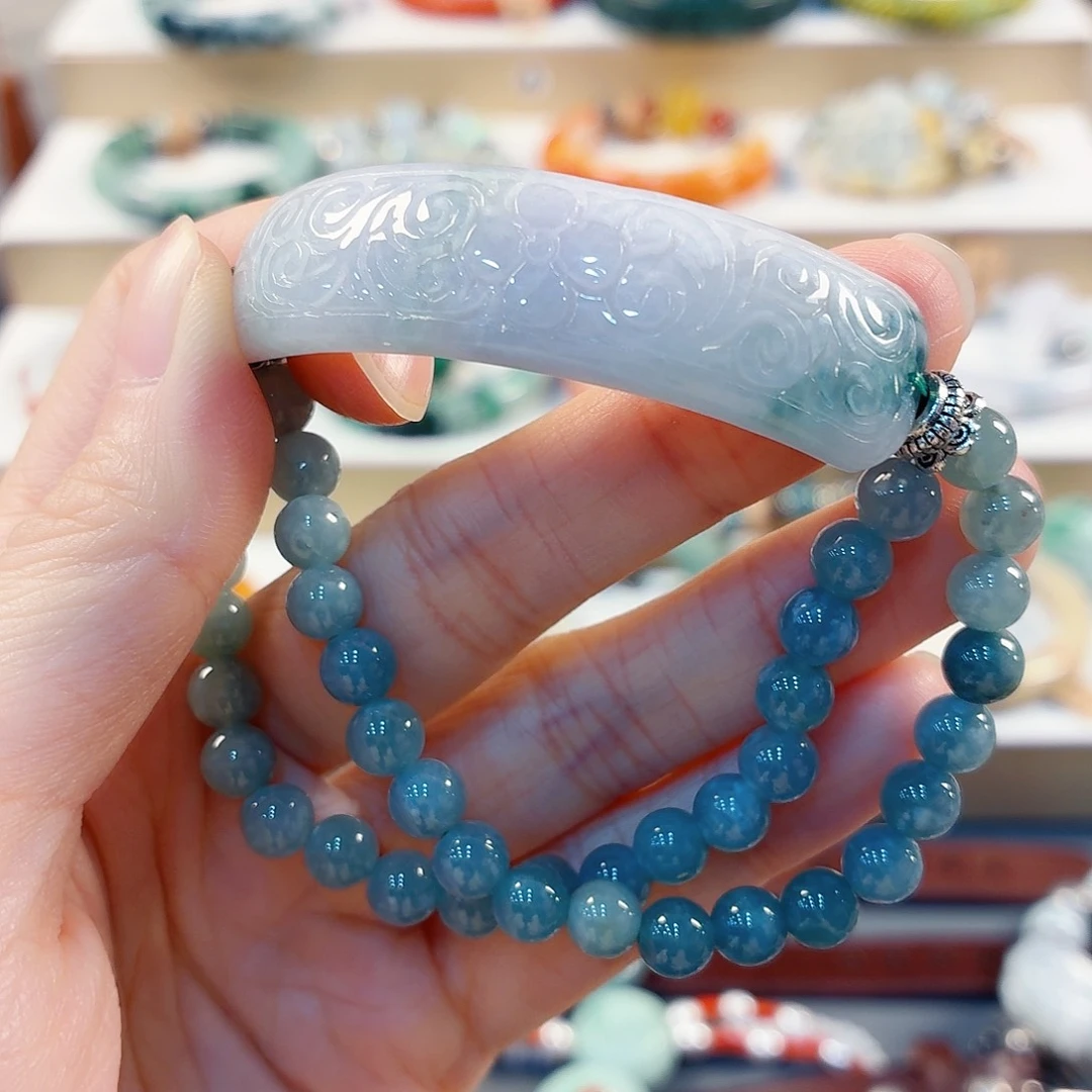 翡翠未镶嵌手链手串