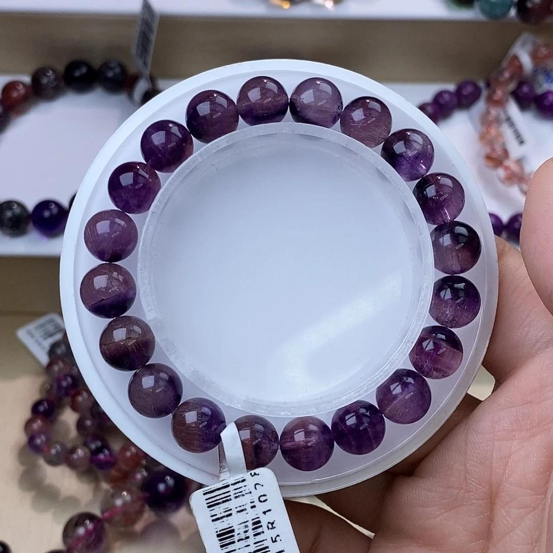 水晶手链未镶嵌紫超七9mm