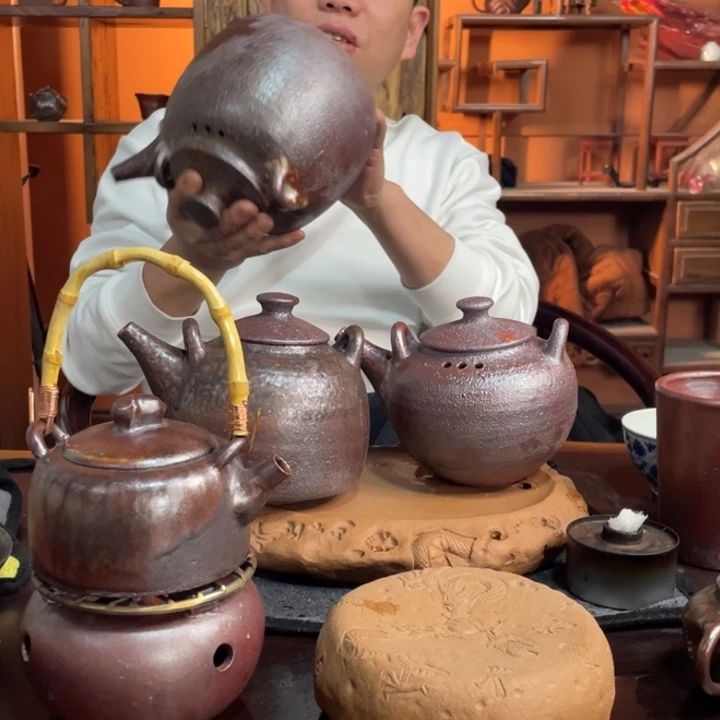 紫砂柴烧手工茶器