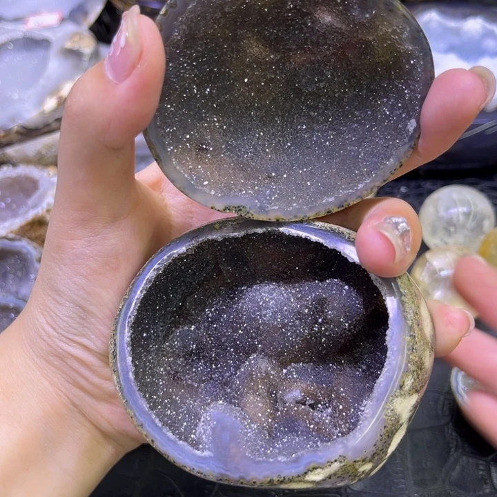 未镶嵌珠宝半成品水晶黑晶软啵啵