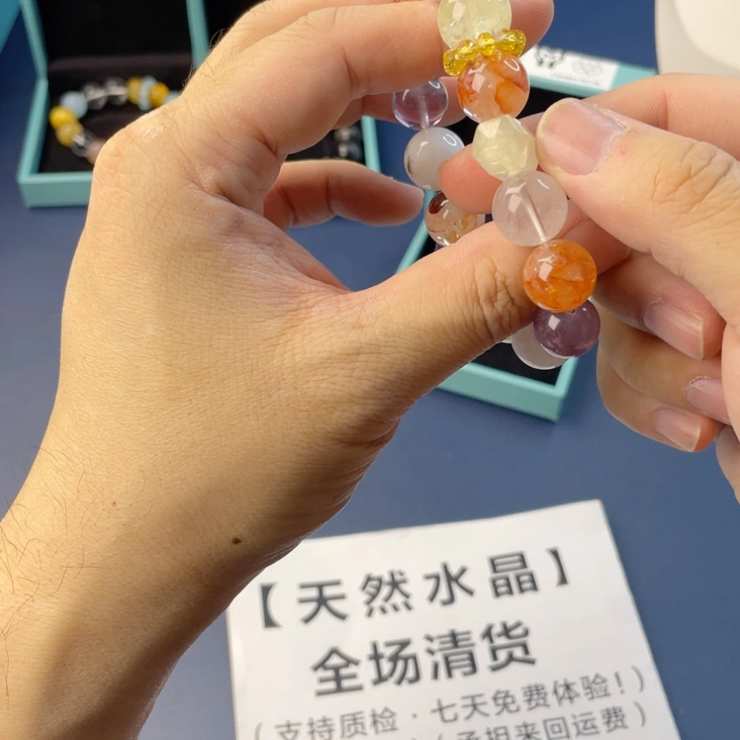 水晶手链银S925镶嵌