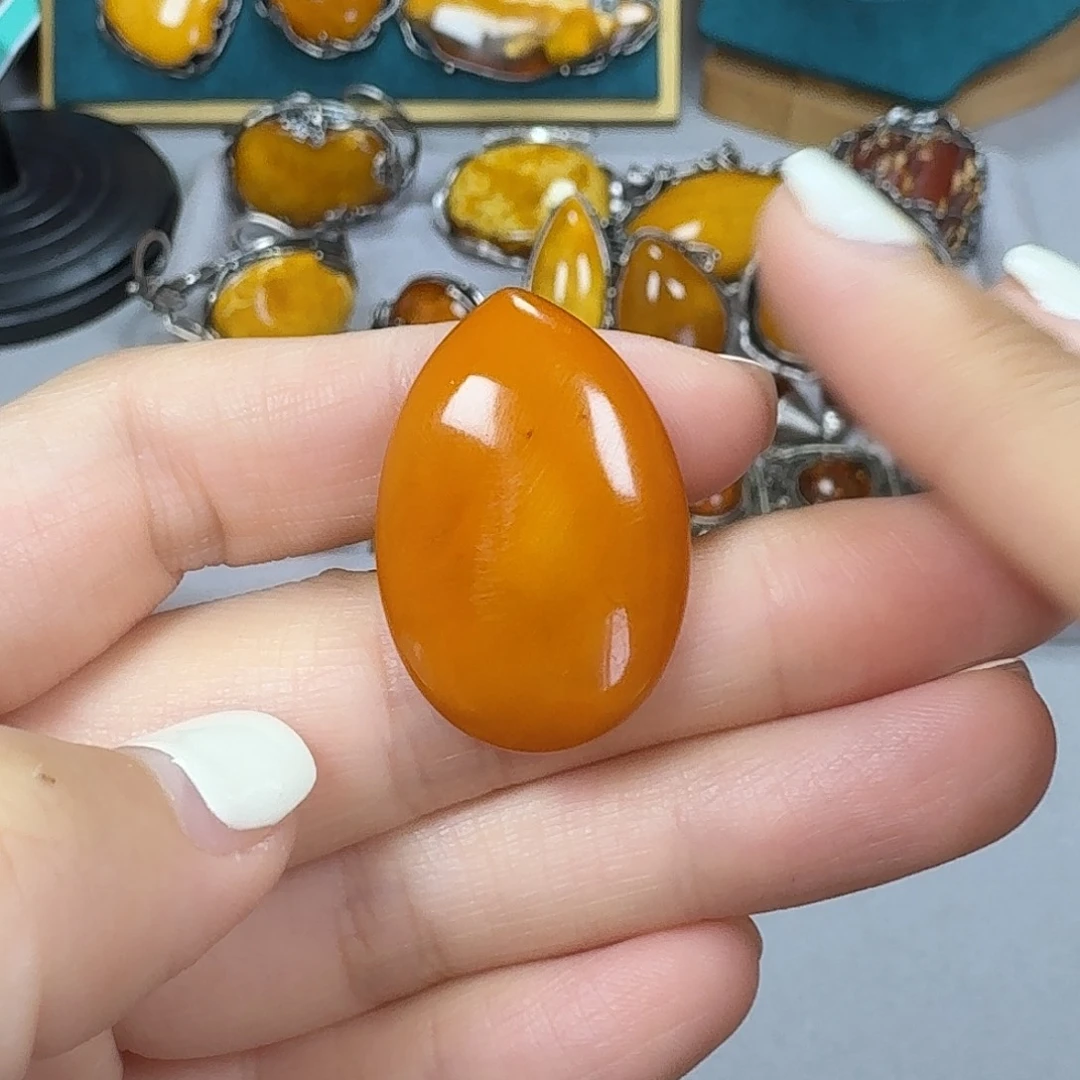 手链蜜蜡银S925镶嵌戒指