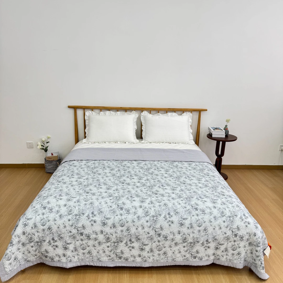 有瑟【迷雾森林】220*240 高端床盖 天丝莱赛尔 活性印花 床盖一条