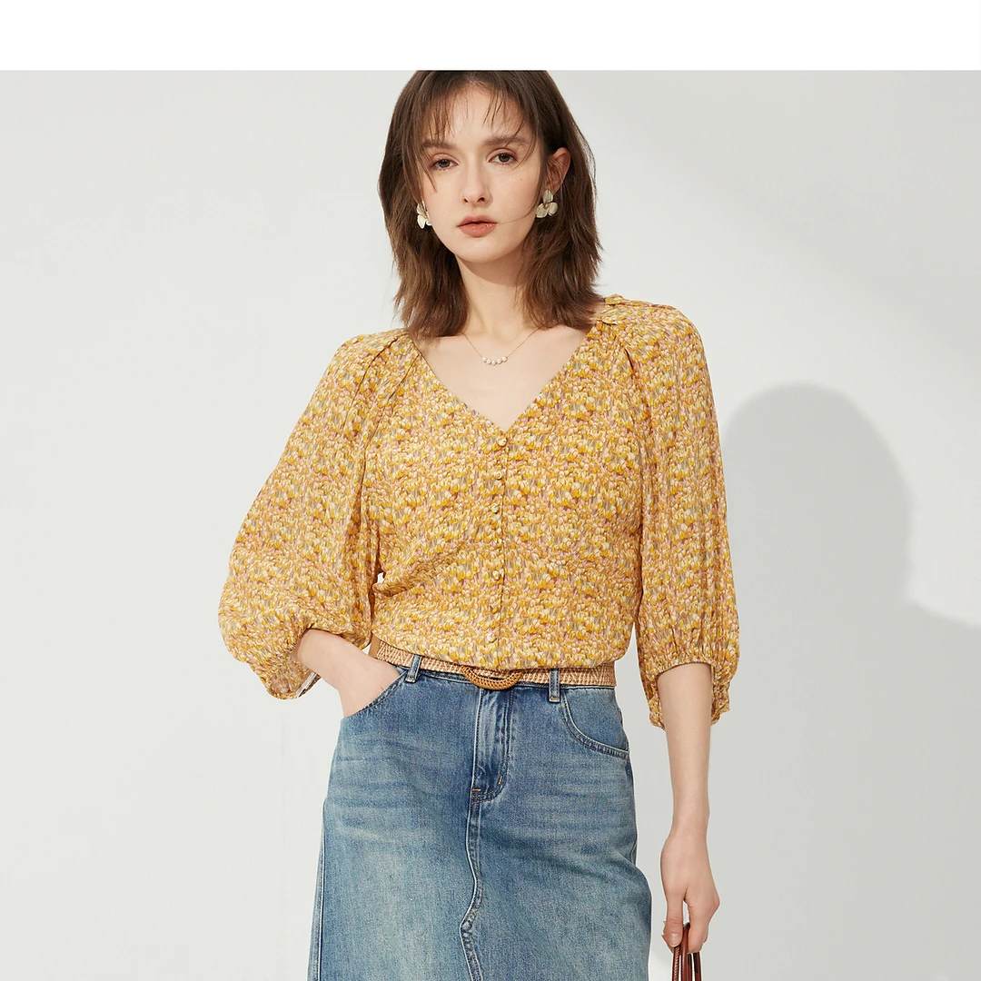 【粉丝专属】DC-NICE 雪纺衫5673