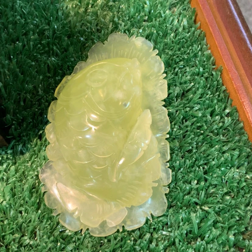 【闪购商品】未镶嵌蛇纹石玉摆件覆膜x****乐