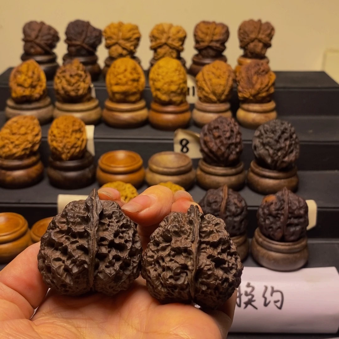 吊坠文玩核桃三星堆41