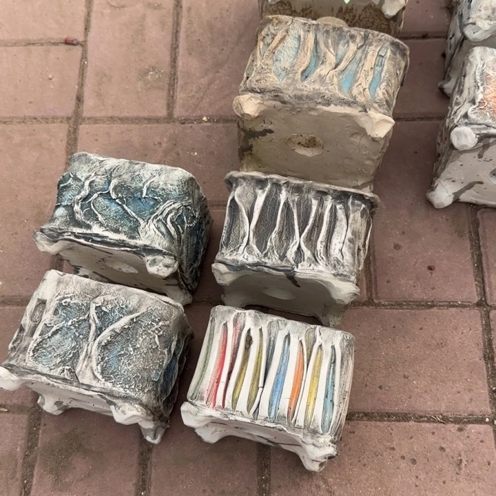 六个花盆一个一组五十包邮