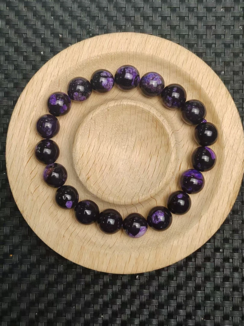 A100黑紫10m手串主播推荐奇石