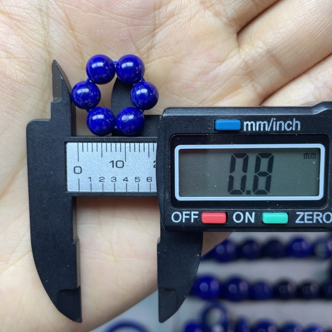 青金石未镶嵌6mm弟子珠