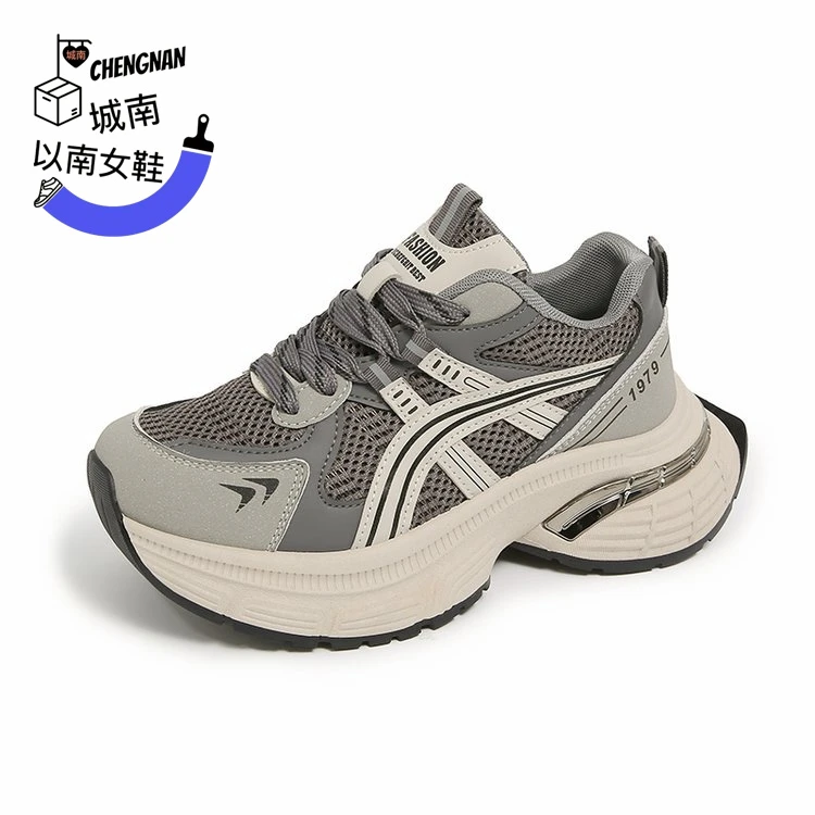 厚底透气老爹鞋系带时尚休闲鞋子小白鞋女鞋运动鞋时尚夏季ins