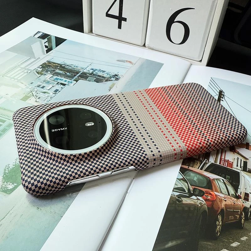 适用于华为mate70pro手机壳简约半包mate60pro/50高级感凯夫拉纹